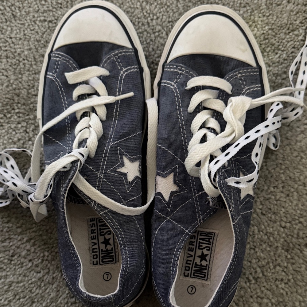 Converse Light Denim Star Sneakers